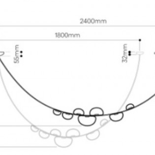 Подвесной светодиодный светильник Inodesign Dewy 40.1824 - 1